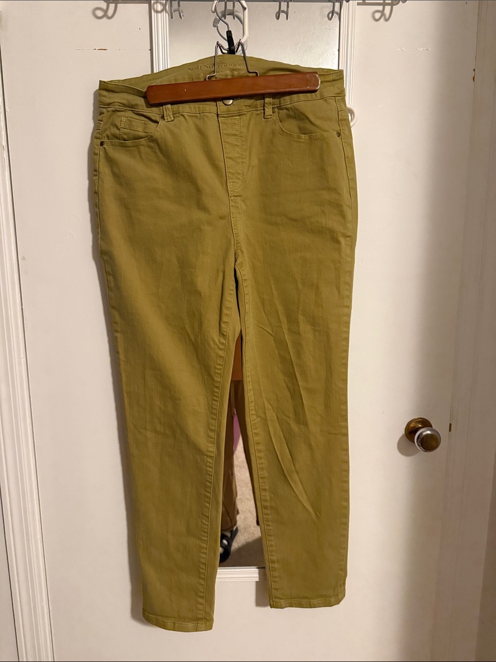 Soft Surroundings Olive Straight-Leg Jeans